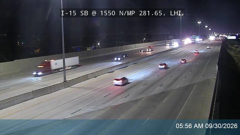 I-15 SB @ 1550 N / MP 281.65, LHI