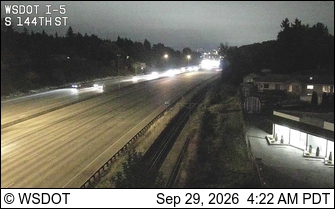 I-5 at MP 155.3: S 144th St
