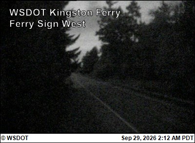 WSF Kingston Ferry Sign West