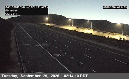 CA-73 - SR-73 : (341) North of Toll Plaza A/ Bommer Canyon - South