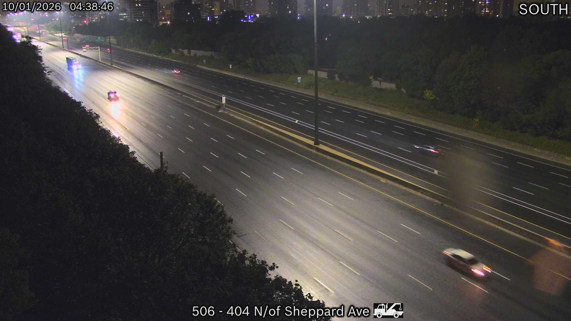 Highway 404 North of Sheppard Avenue