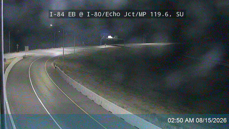 I-84 EB @ I-80 / Echo Jct / MP 119.6, SU
