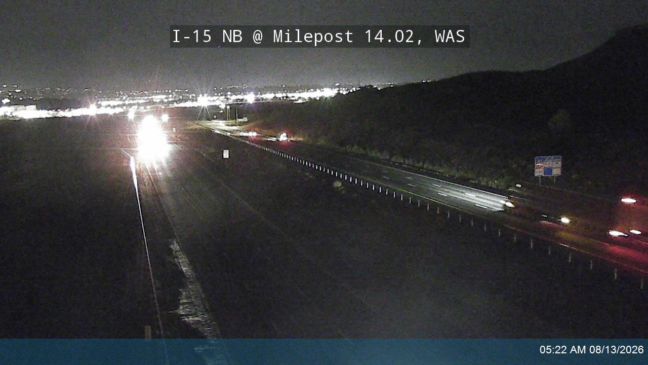 I-15 NB @ Milepost 14.02, WAS
