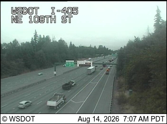 I-405 at MP 19.3: NE 108th St
