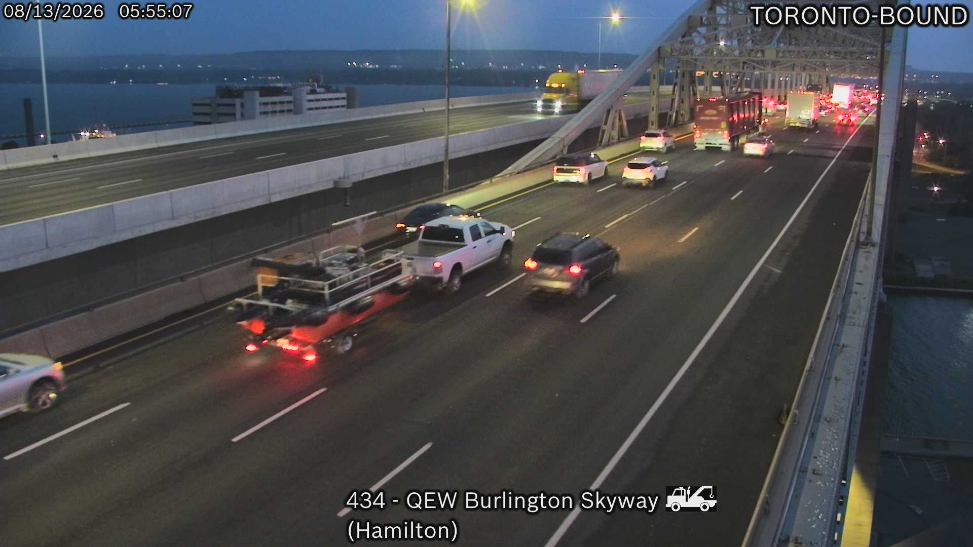 QEW Burlington Skyway - Hamilton Side