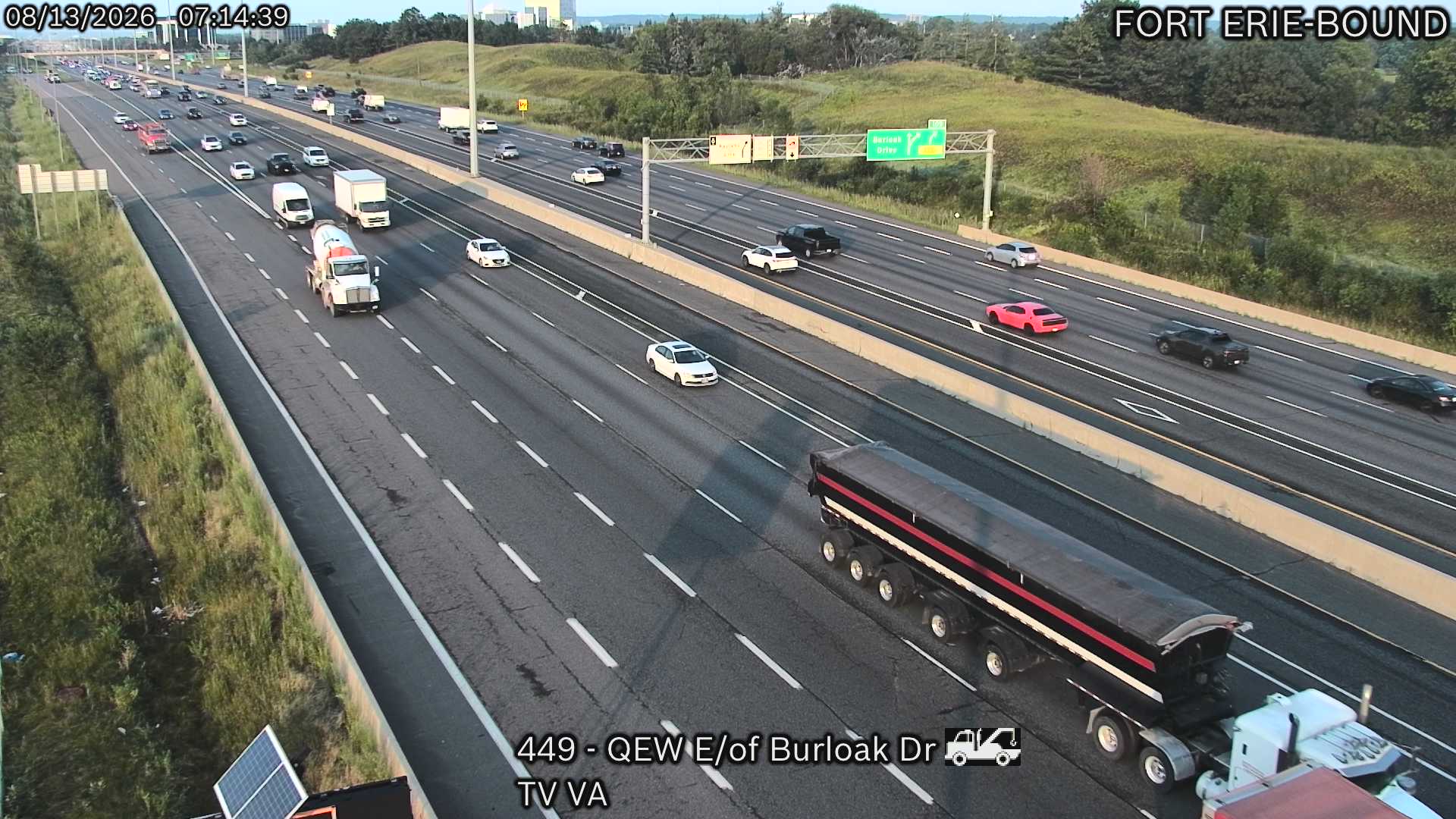 QEW East of Burloak Drive