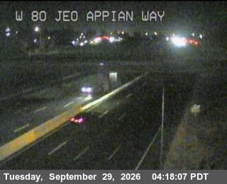 I-80 - TV512 -- I-80 : Just East Of Appian Way - West