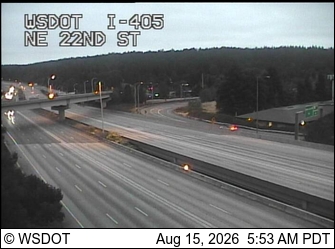 I-405 at MP 14.6: NE 22nd St