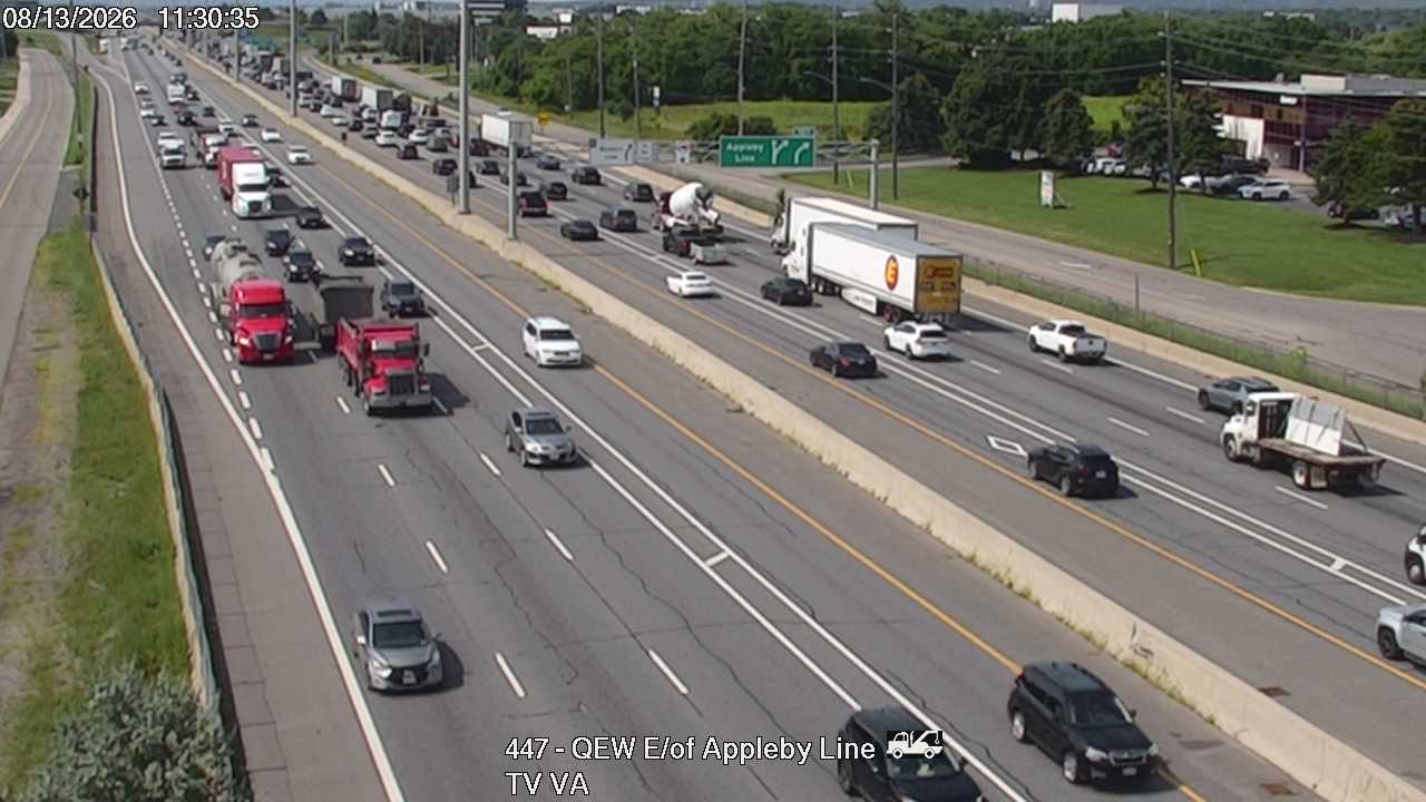 QEW East of Appleby Line