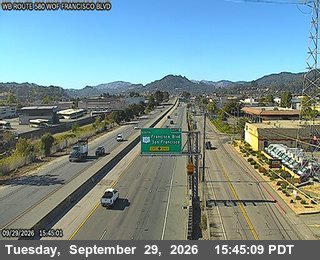 CA-580 - TVE79 -- I-580 : AT WOF FRANCISCO BLVD - West