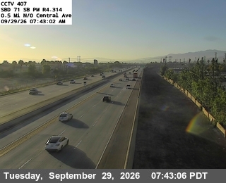 CA-71 - SR-71 : (407) 0.5 MI N/O Central Ave - South