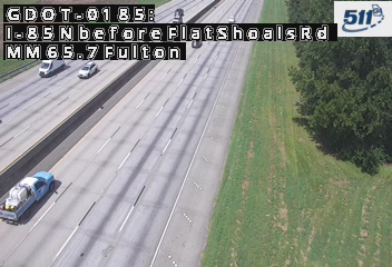 GDOT-0185: I-85 N before FlatShoalsRd MM 65.6 (Fulton)