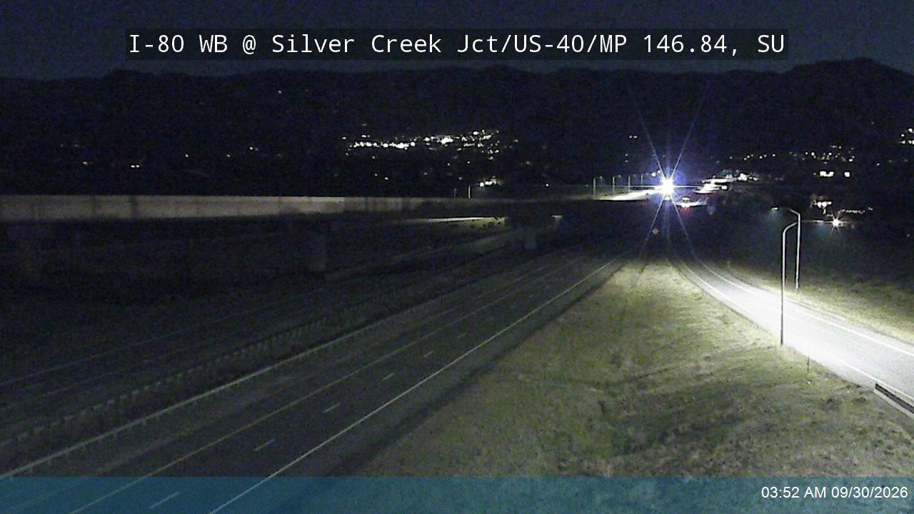 I-80 WB @ Silver Creek Jct / US-40 / MP 146.84, SU