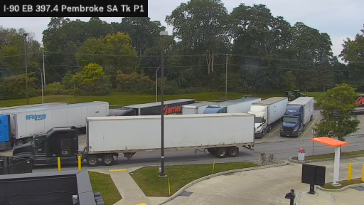 I-90 MP 397.40 EB at Pembroke Service Area Truck Park 1