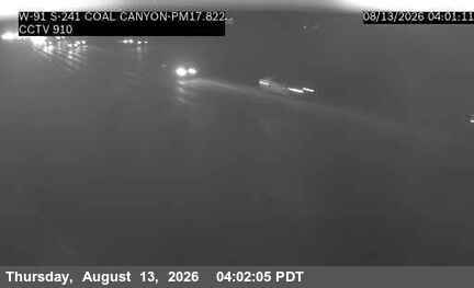 SR-91: (910)  WB SR-91 at SR-241, Coal Canyon