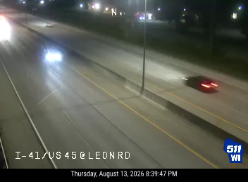 I-41/US 45  - I-41/US 45 at Leon Rd