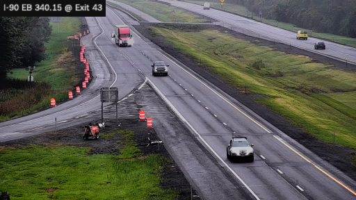 I-90 MP 340.15 EB at Interchange 43 (Manchester)