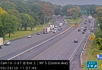 I-87 at Exit 2 (NY 5 - Central Avenue)