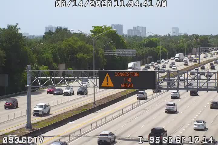 SB I-95 North of Ives Diary Rd