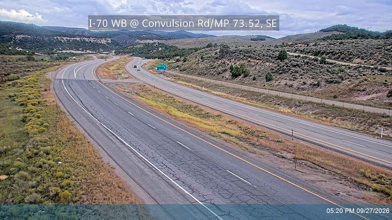 I-70 WB @ Convulsion Rd / MP 73.52, SE