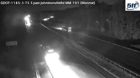 GDOT-1185: I-75 S past JohnstonvilleRd MM 190.8 (Monroe)