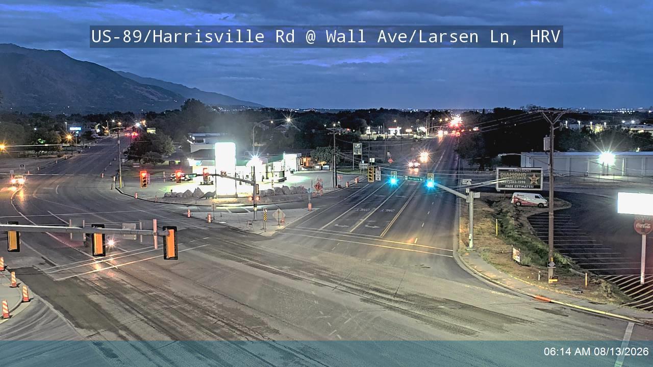 US-89 / Harrisville Rd @ Wall Ave / SR-204 / Larsen Ln, HRV                                         