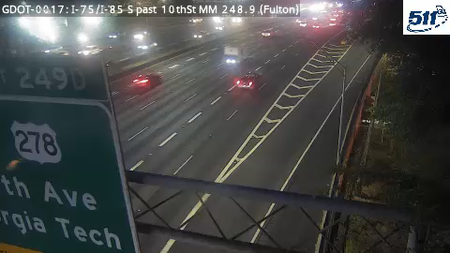 GDOT-0017: I-75/I-85 S past 10thSt MM 248.9 (Fulton)