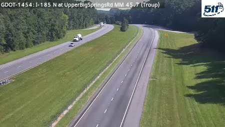 GDOT-1454: I-185 N at UpperBigSpringsRd MM 45.7 (Troup)