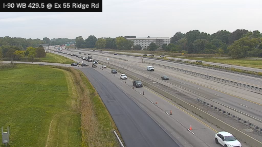 I-90 MP 429.50 WB at Interchange 55 (Lackawanna Gantry and Ridge Road)