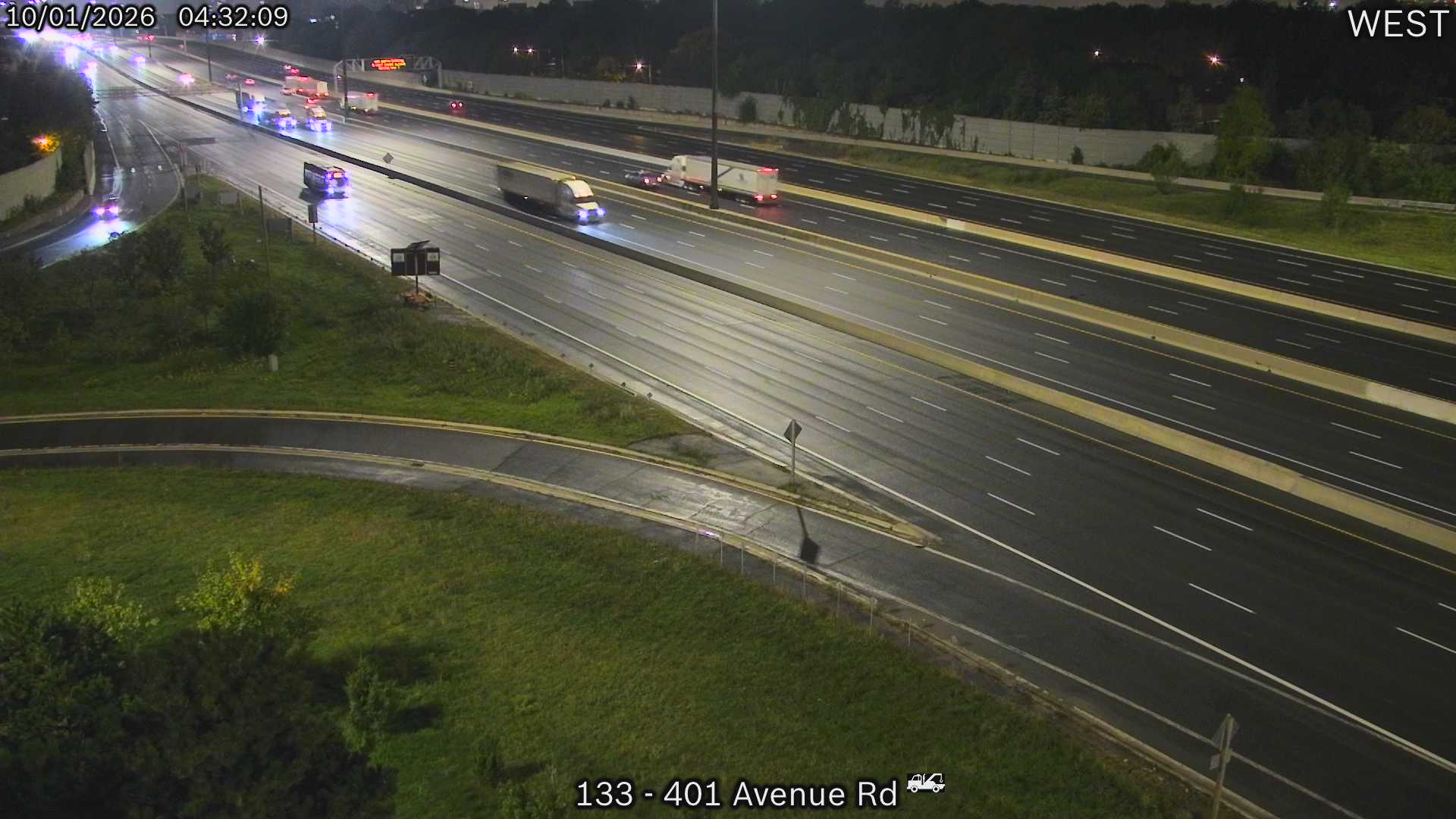 Highway 401 at Avenue Road