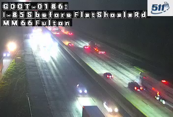 GDOT-0186: I-85 S before FlatShoalsRd MM 66 (Fulton)