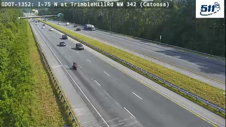 GDOT-1352: I-75 N at TrimbleHillRd MM 341.8 (Catoosa)