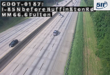 GDOT-0187: I-85 N before BuffingtonRd MM 66.6 (Fulton)