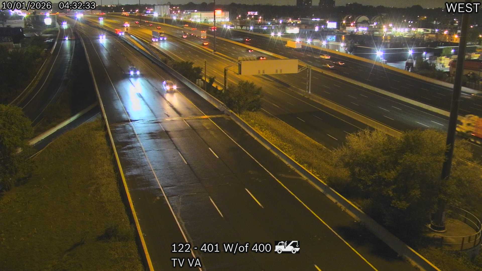 Highway 401 at Islington Avenue