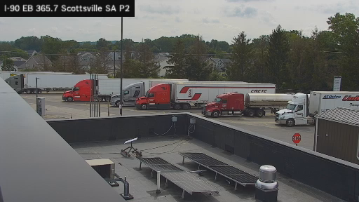 I-90 MP 365.7 EB Scottsville Service Area Truck Park 2