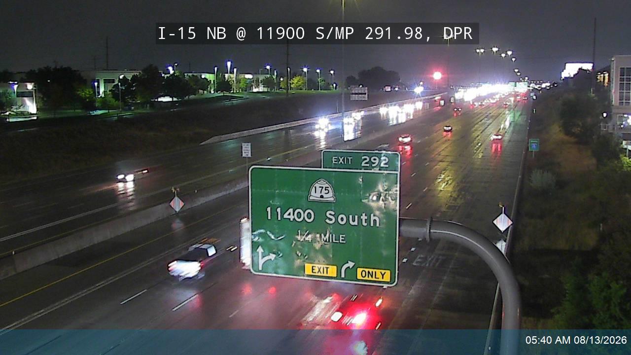 I-15 NB @ 11900 S / MP 291.98, DPR