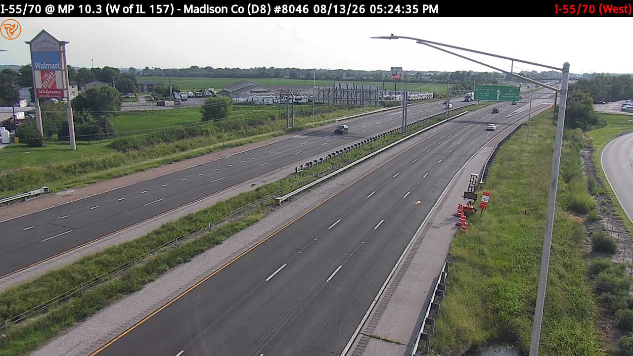I-55/70 at Milepost 10.3 (W of IL 157) (#8046)