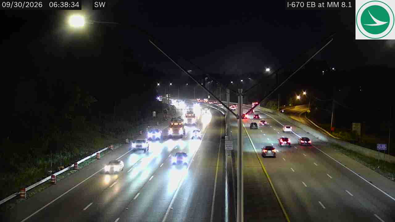 I-670 EB at MM 8.1, East of 5th Ave