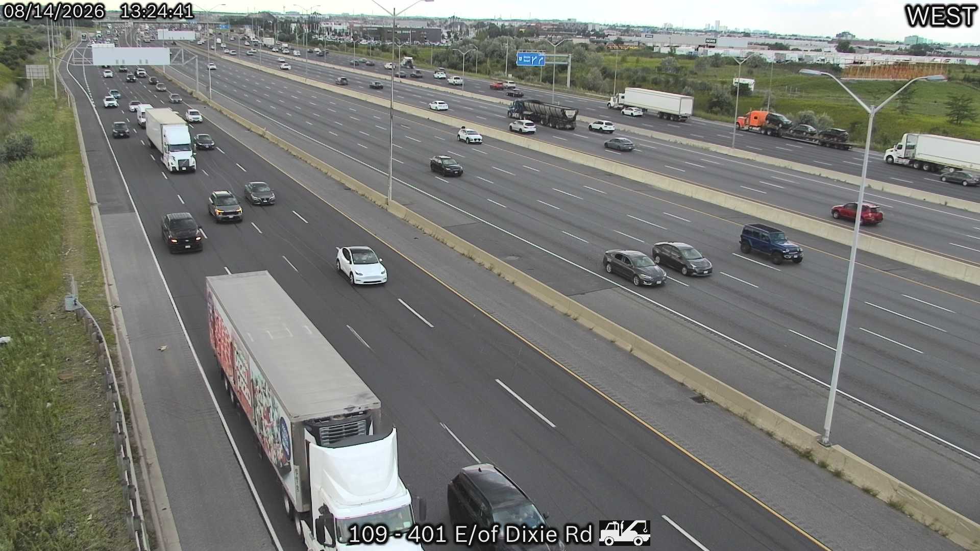 Highway 401 East of Dixie Road