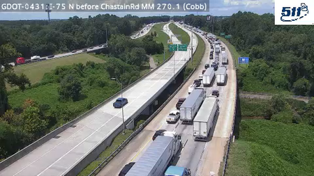 GDOT-0431: I-75 N before ChastainRd MM 269.8 (Cobb)