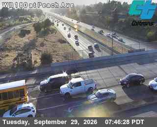 CA-180 - FRE-180-AT PEACH AVE - West