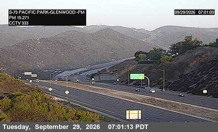 CA-73 - SR-73 : (333) Pacific Park Drive Overcross - South