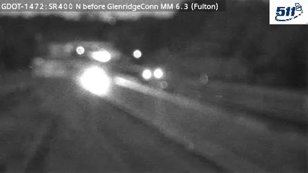 GDOT-1472: SR400 N before GlenridgeConn MM 6.3 (Fulton)