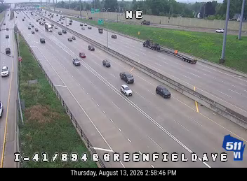 I-41/894/US 45  - I-41/894/US 45 at Greenfield Ave