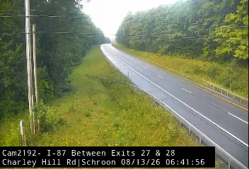 I-87 Northbound at Charley Hill Rd Schroon (South of Exit 28)