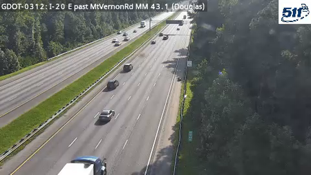 GDOT-0312: I-20 E past MtVernonRd MM 42.9 (Douglas)