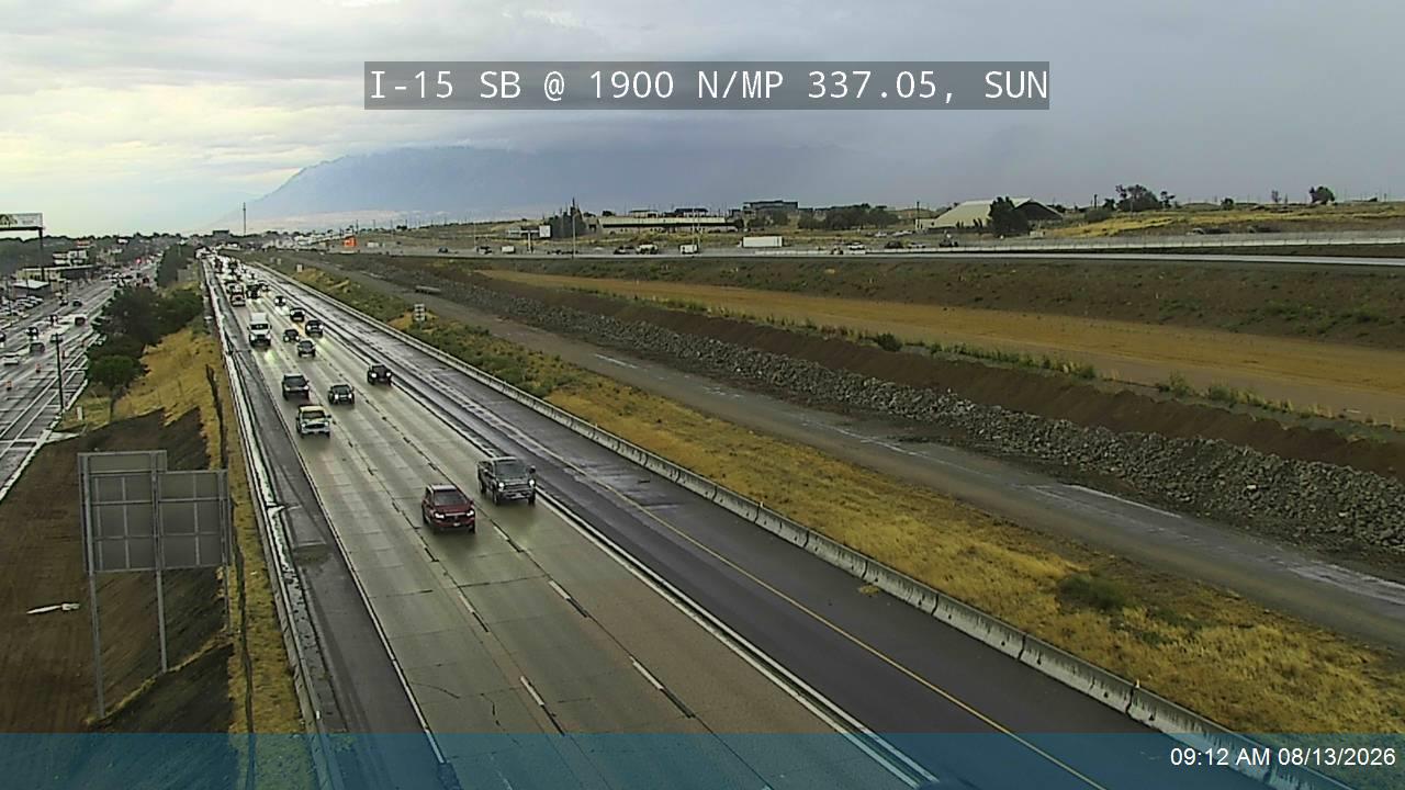 I-15 SB @ 1900 N / MP 337.05, SUN                                                                   