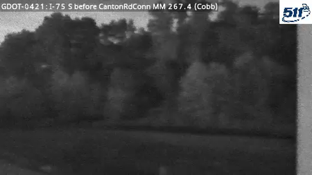 GDOT-0421: I-75 S before CantonRdConn MM 267.1 (Cobb)