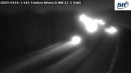 GDOT-0996: I-985 S before AthensSt MM 22.5 (Hall)
