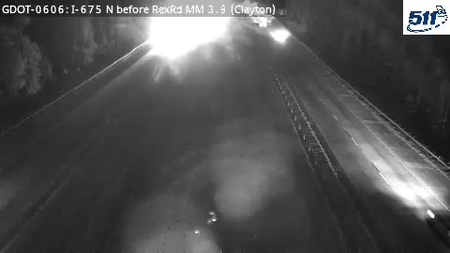 GDOT-0606: I-675 N before RexRd MM 3.9 (Clayton)